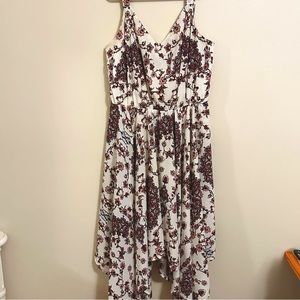 Charlotte Russe Asymmetrical Floral Sun Dress